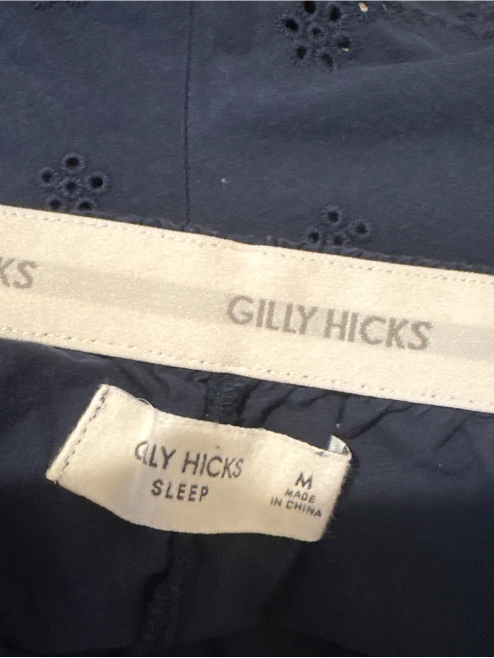Y2K Gilly Hicks eyelet detail Sleep Shorts - Picture 5 of 6